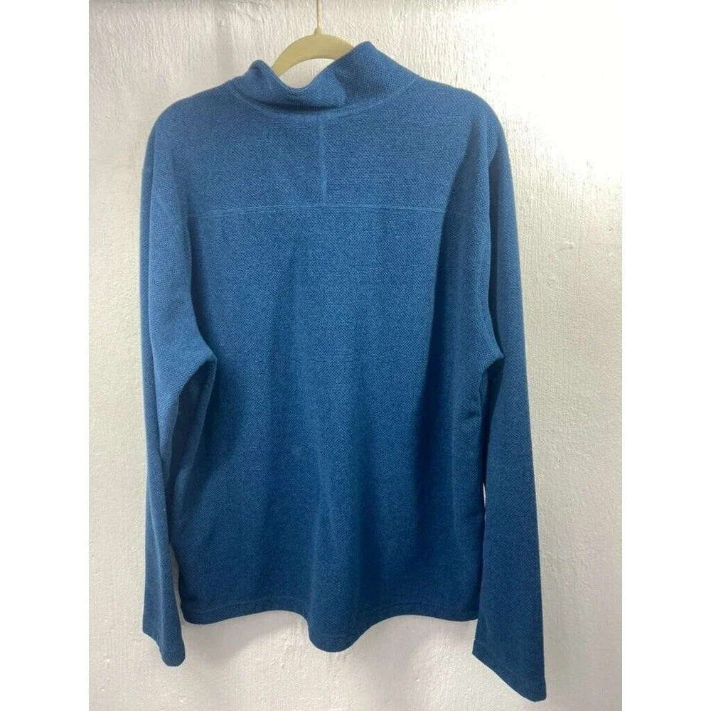 THE NORTH FACE MENS XLARGE BLUE 1/4 ZIP PULLOVER SWEATER